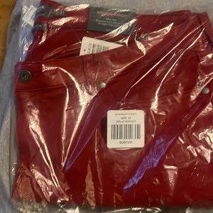 Torrid Red Denim Jeans. Never worn. Plus size. Size 22. Boyfriend straight jean